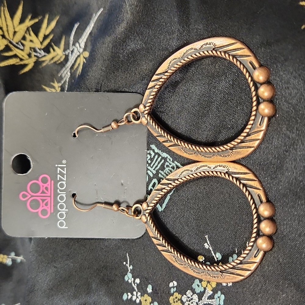 Paparazzi Copper Earrings